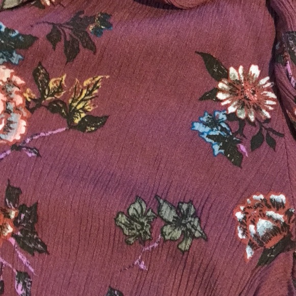 American rag M Floral split seam goucho style pant - Picture 3 of 7